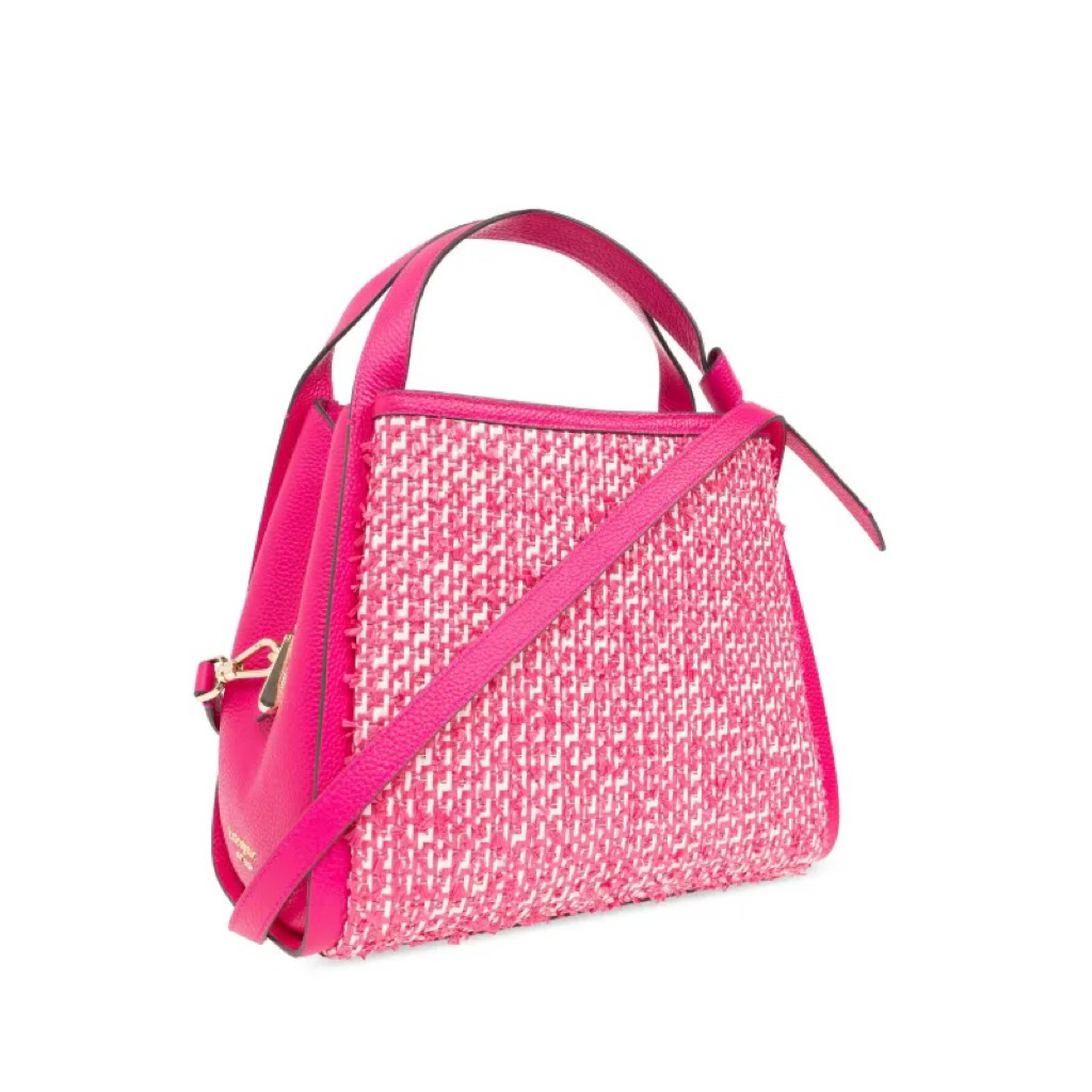 kate spade medium knott tweed leather bag