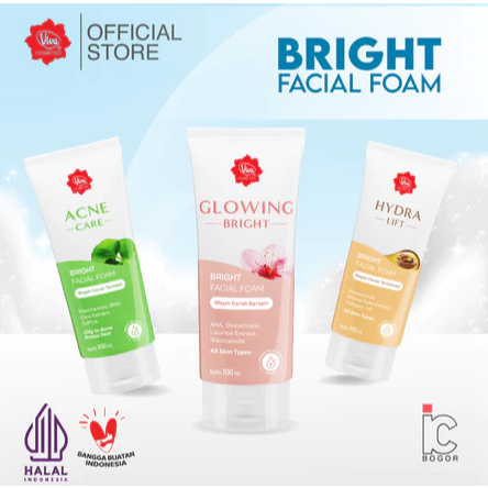 VIVA Bright Facial Foam Series / VIVA Sabun Muka 100 ml