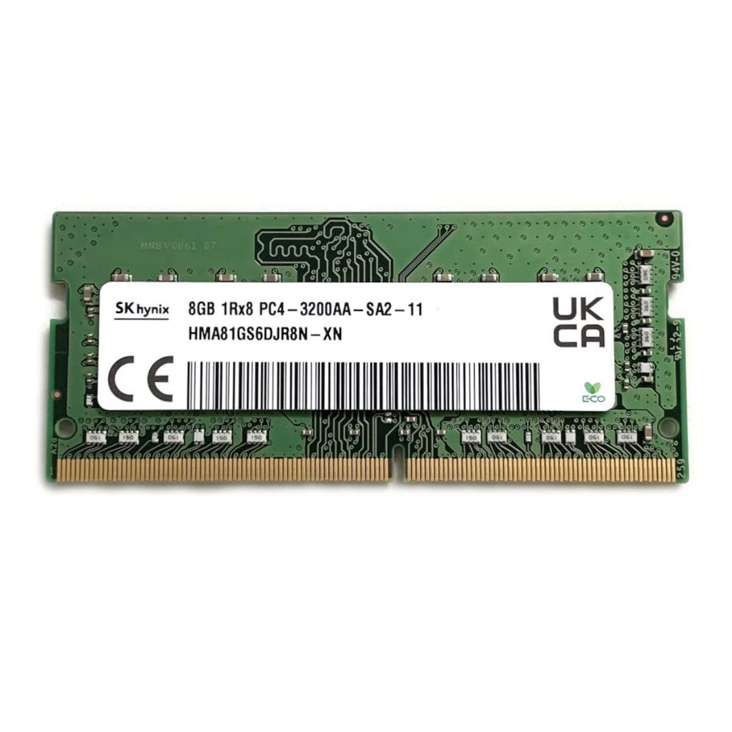 Ram laptop skhynix ddr4 8gb 3200mhz pc-25600 cl22 1.2v sodimm 32s22s8/8  -  Memory notebook sodim so