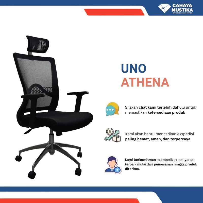 Jual Kursi Kantor Putar/Kursi Direktur Hidrolik/Kursi Direktur Minimalis Murah Di Malang UNO Athena