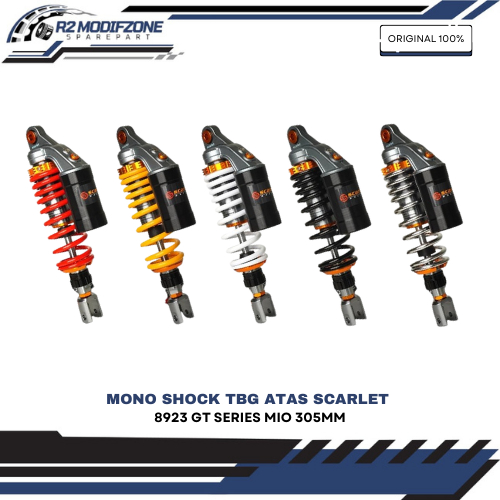 Mono Shock Tabung Atas 8923 GT-Series Mio Uk 305mm "Original Scarlet"