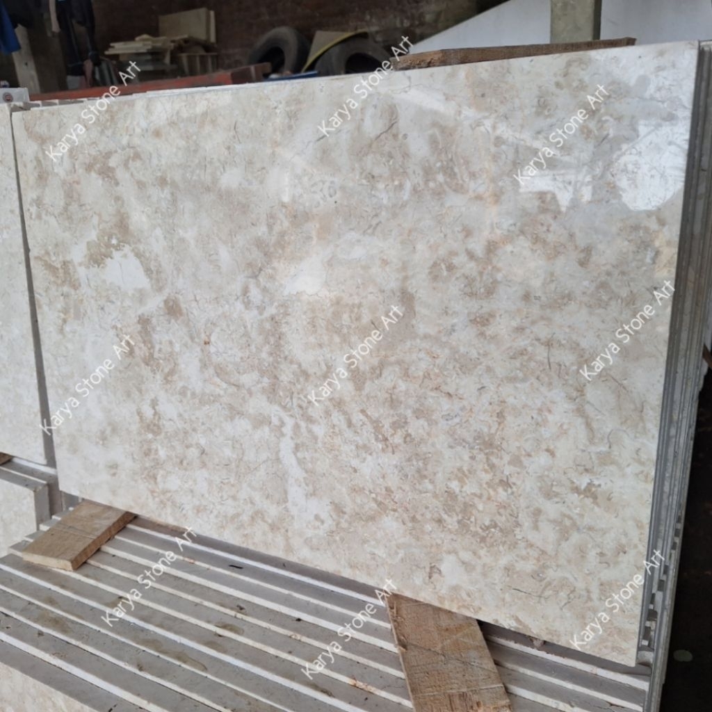 Lantai Marmer Cream 40x60 | Marmer Lantai Tulungagung | Lantai Batu Marmer