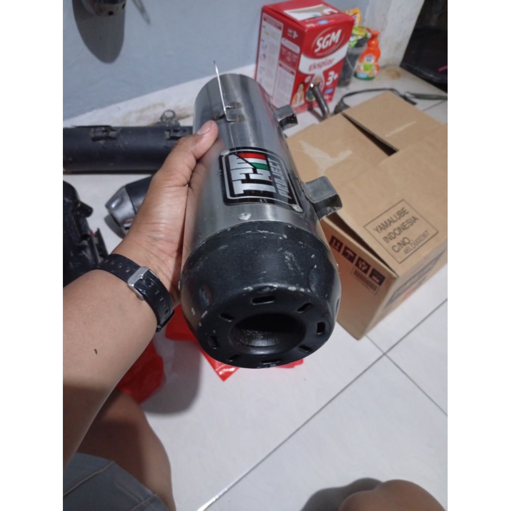 silincer kenalpot tzm project untuk motor Yamaha Vario