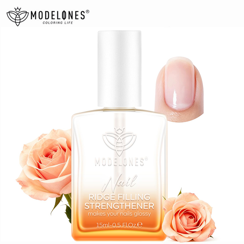 Modelones Nail Strengthener and Growth Clear Nail Polish Scented Nail Repair for Damaged Nails Harde