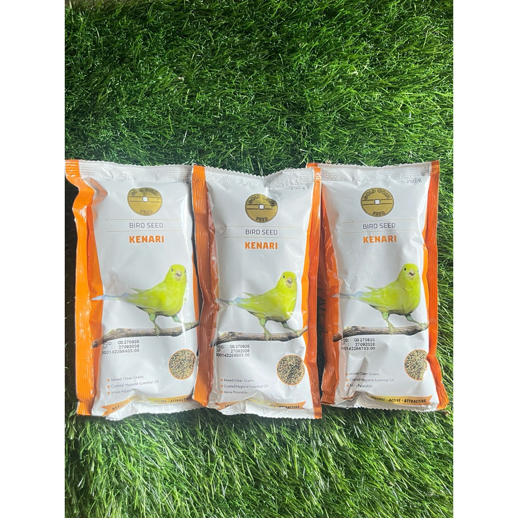 pakan burung/ pakan kenari/ makanan burung kenari/ gold coin kenari/ pakan gold coin/ makanan burung