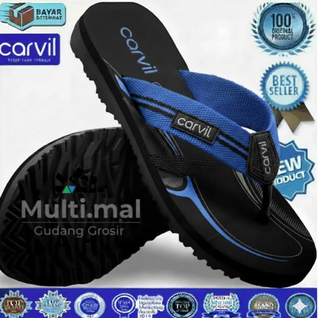 PROMO sandal CARVIL pria dewasa & anak . sandal jepit cowok . sandal