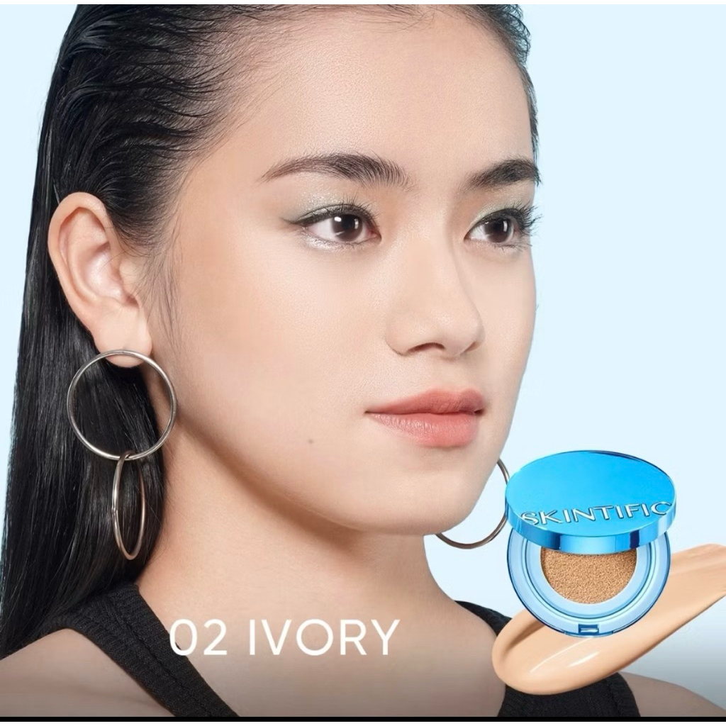 SKINTIFIC VELVET MATTE CUSHION SHADE 02 ivory