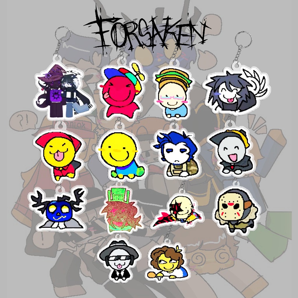 GANTUNGAN KUNCI ROBLOX  FORSAKEN SURVIVOR & KILLER / GANCI ROBLOX FORSAKEN / KEYCHAIN ROCLOX FORSAKE