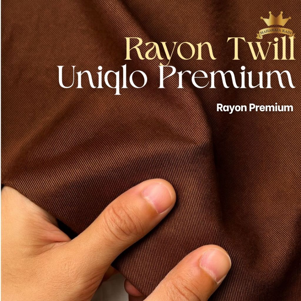 Kain Rayon Twill Uniqlo Premium Viscose Original 100% Kain Rayon Asli SANGAT LEMBUT