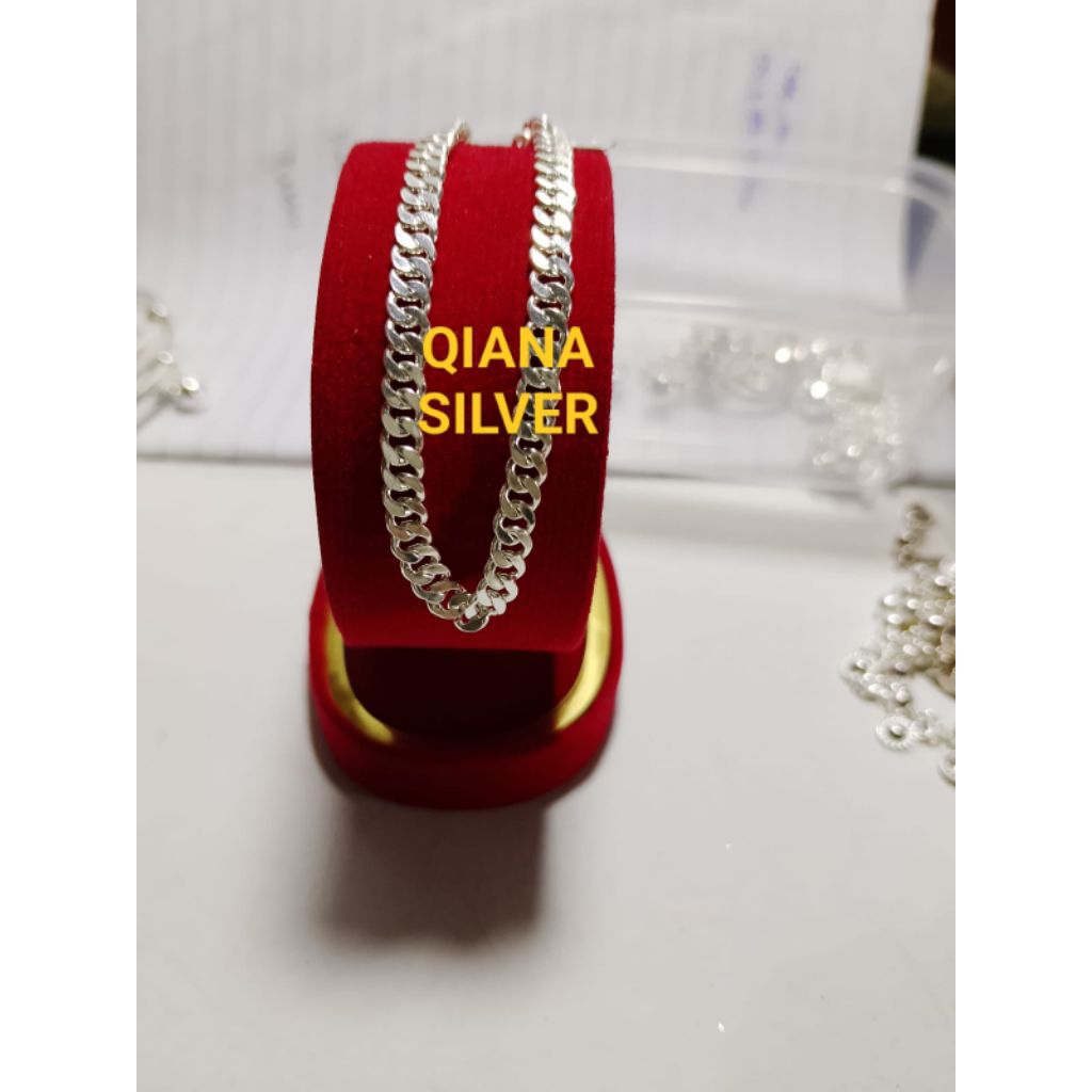 gelang sisik naga perak murni asli