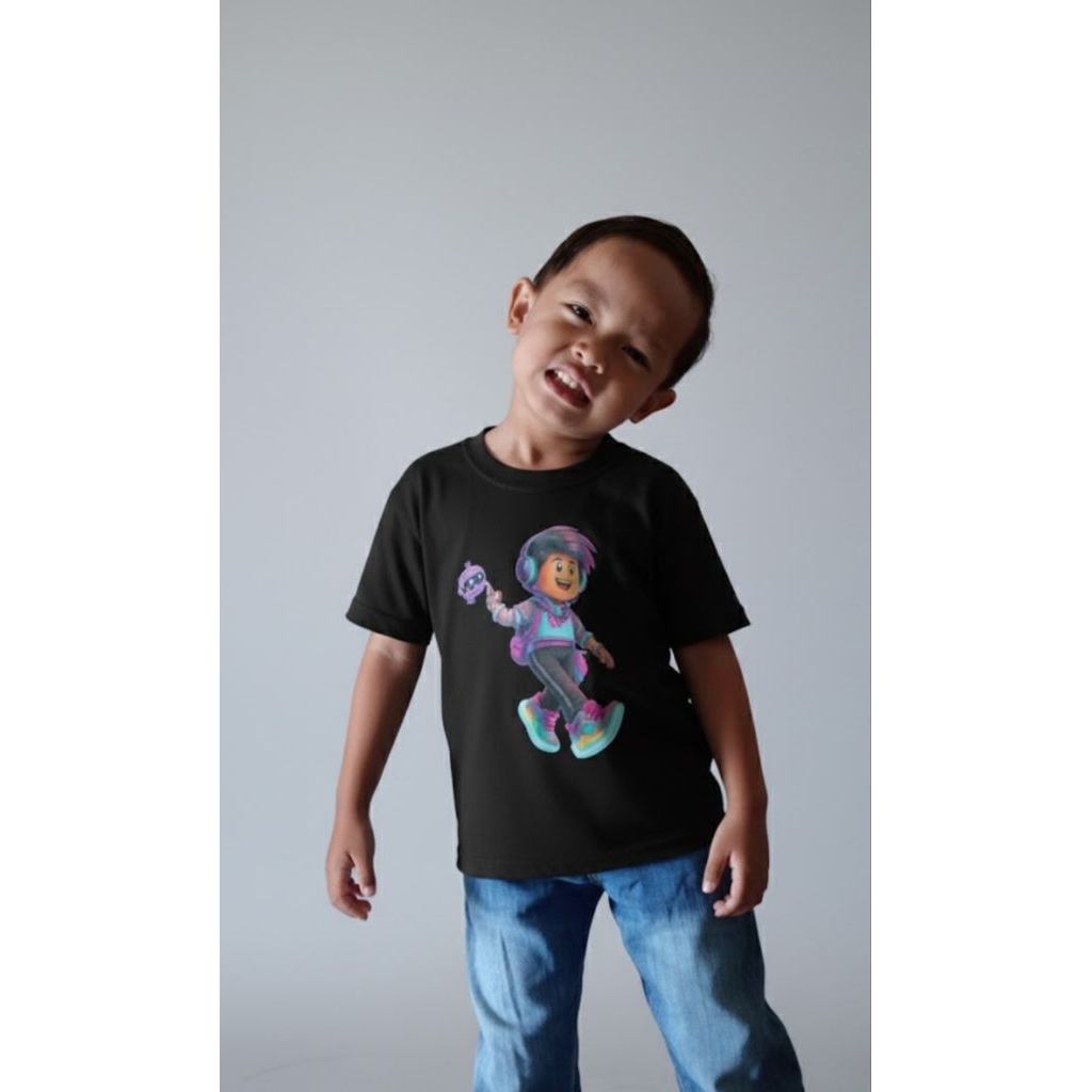 Baju anak motif roblox/baju anak/baju roblox/kaos anak motif roblox/kaos roblox