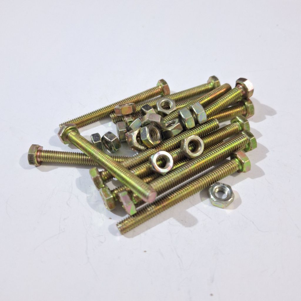 PAKET HEMAT BAUT 10 PANJANG 6CM PLUS MUR M6X60