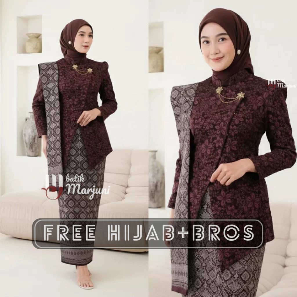 KEBAYA ANGGITA ROK MOTIF SONGKET  Kebaya Hijab  Kebaya modern kebaya wisuda kebaya terbaru