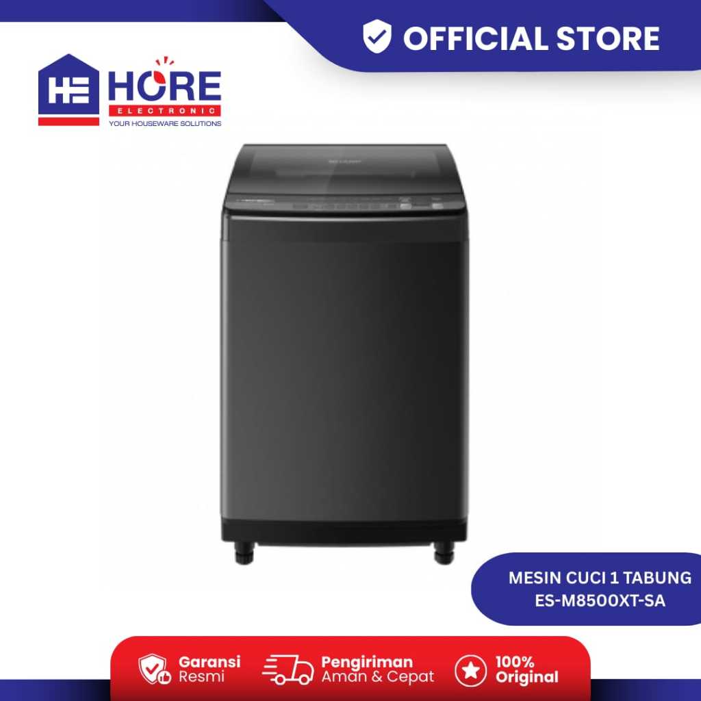 SHARP MESIN CUCI 1 TABUNG TOP LOADING ESM8500XTSA [8.5 KG]