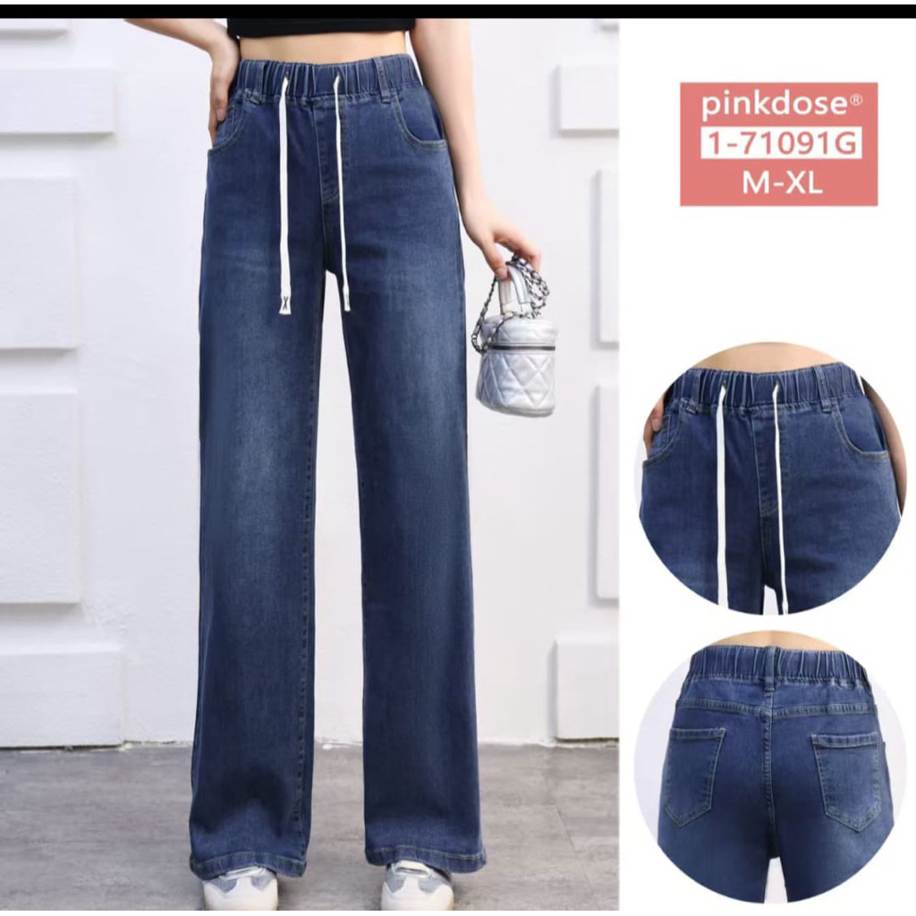 PINKDOSE Celana Kulot Pinggang Karet