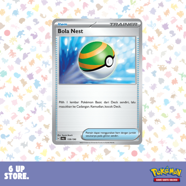 Bola Nest - 159/190 - Harta Berkilau ex (sv4a) - Pokemon TCG Indonesia