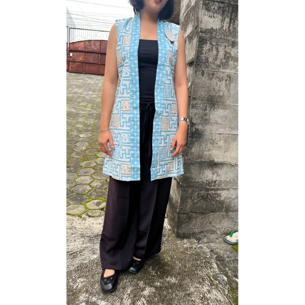 Outer Batik Outer Kekinian Outer Wanita  Outer Motif