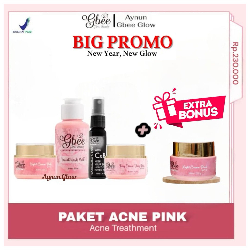 Gbee Glow Beauty Skincare Paket Acne Ampuh Untuk Hilangkan Jerawat Dan Flek Hitam Membandel Pada Kul