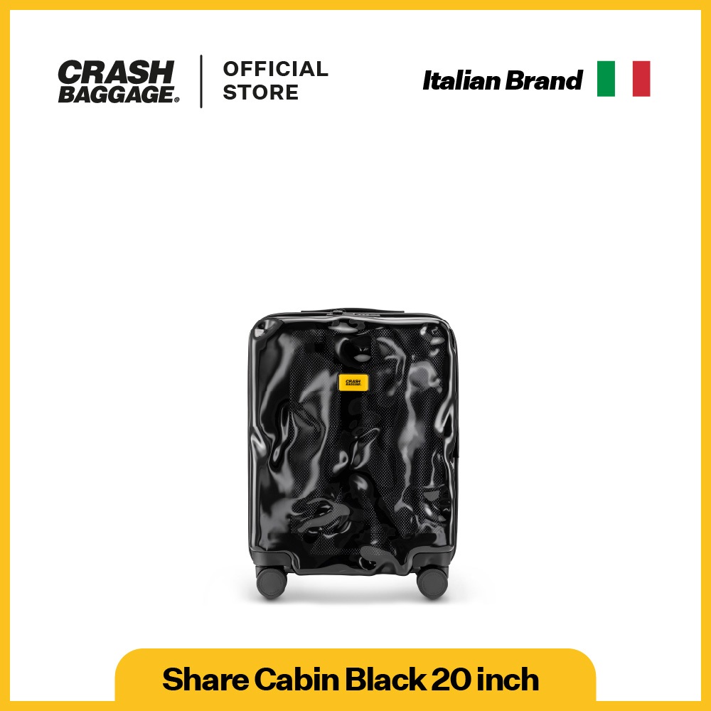 Crash Baggage Share Clear Black Koper Transparan Cabin 20 Inch Polycarbonate