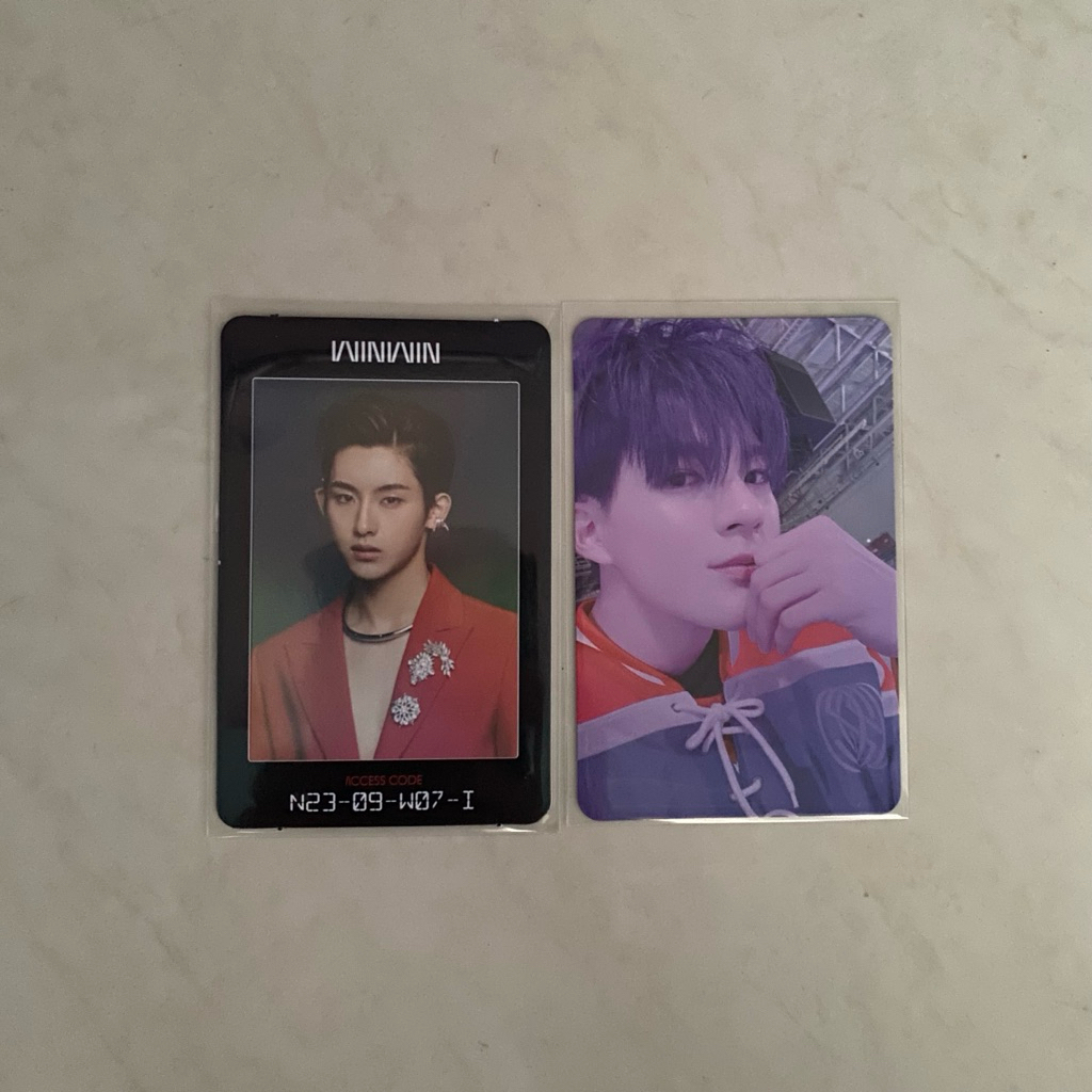 photocard jeno arrival & winwin nct