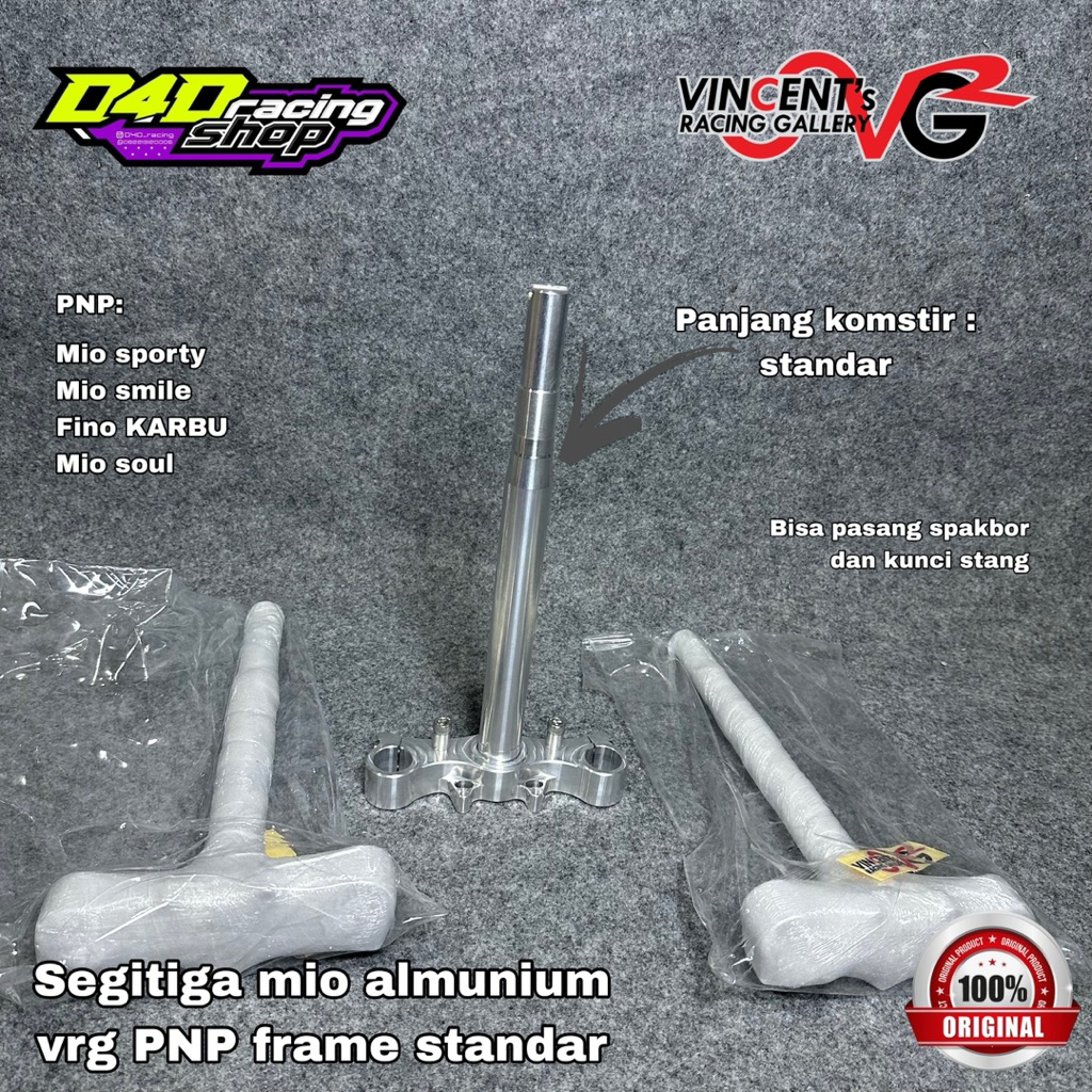 SEGITIGA ALMUNIUM YAMAHA MIO MIO SMILE MIO SOUL FINO KARBU VRG RACING