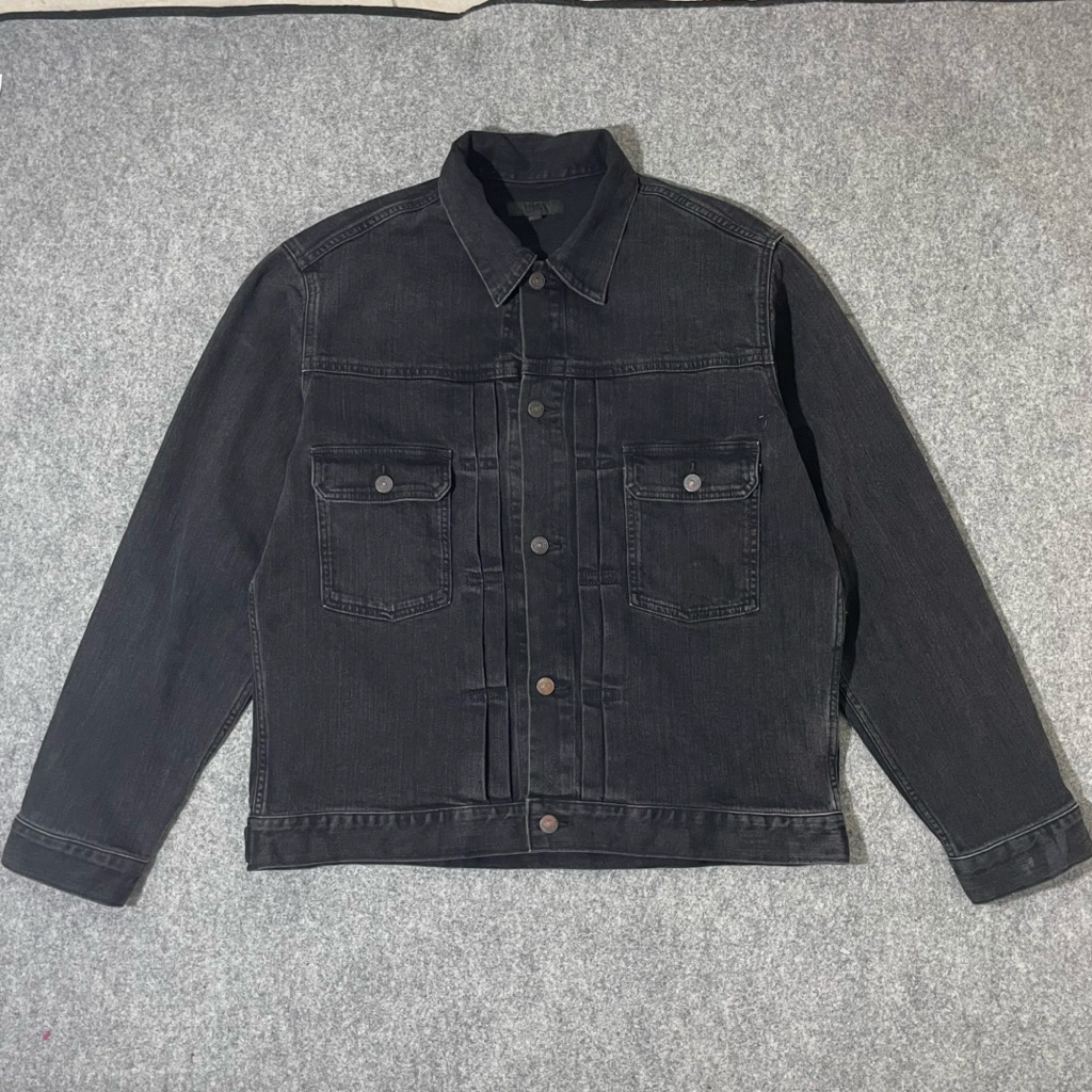 uniqlo jaket denim type 2 boxy fit
