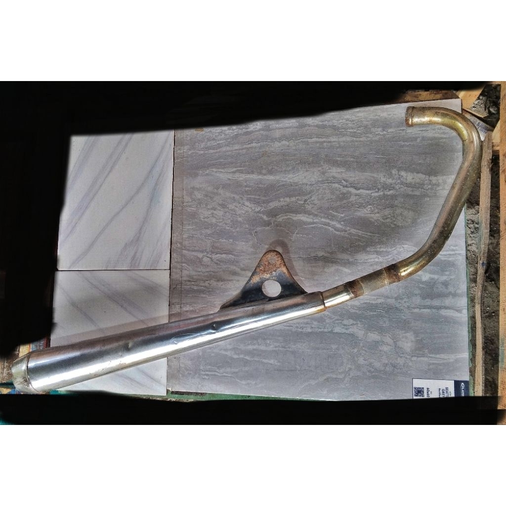 knalpot GL100 CDI original bahan