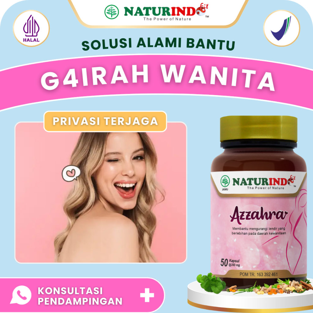 AZZAHRA NATURINDO Obat Herbal Kewanitaan Penambah Gairah Wanita Tingkatkan Stamina Wanita BPOM Halal