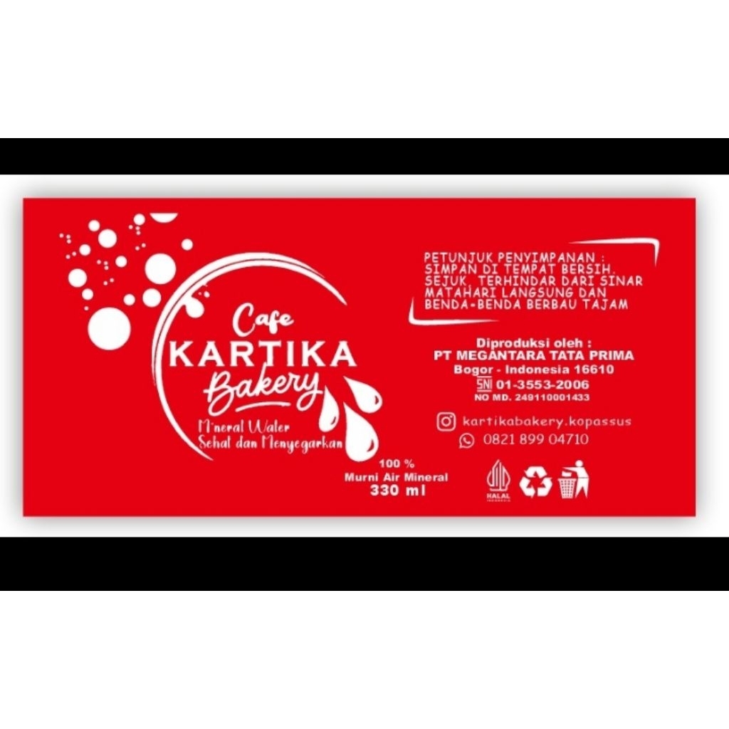 plastik label botol custom merk sendiri (warna)