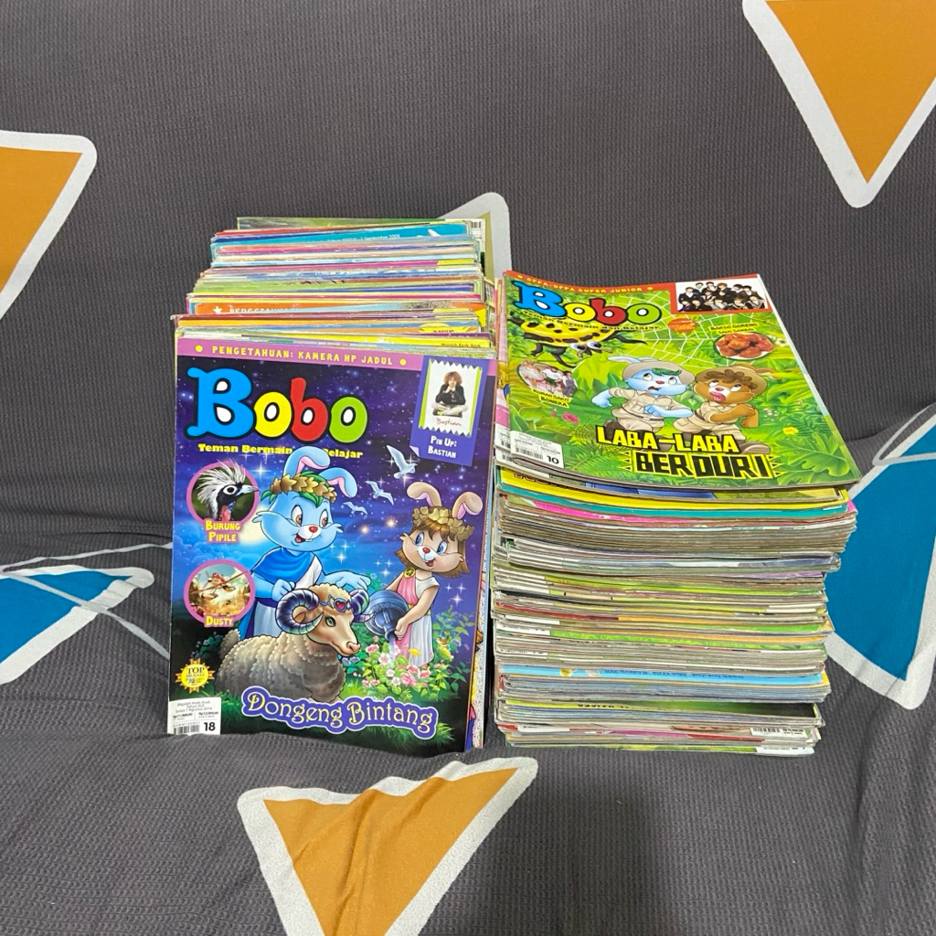 Paket 10 Majalah Bobo Buku Cerita Dongeng Komik Majalah Bacaan Anak