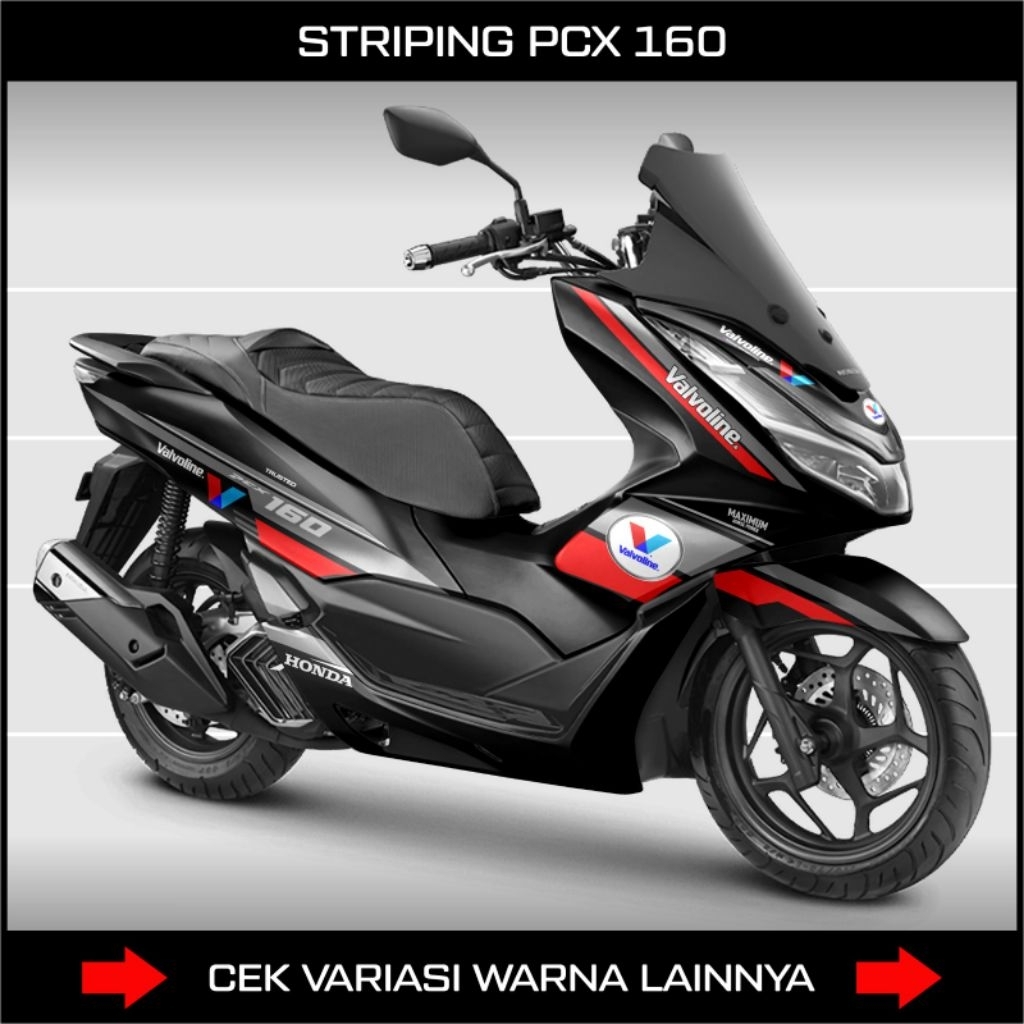 Stiker Striping PCX 160 V1 Tahun 2021 - 2024 / Decal Honda PCX 160 ABS CBS