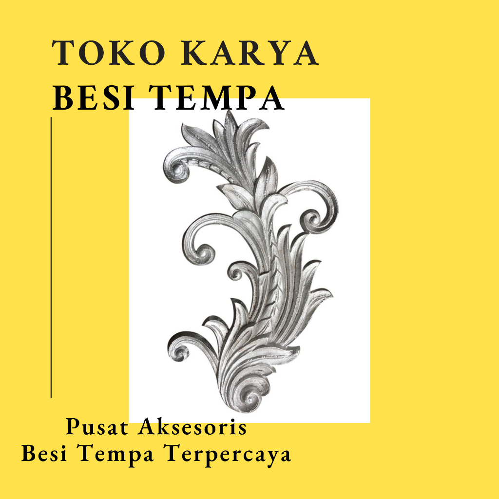 Ornamen Pagar Besi D-1053 / Ornamen Pagar Besi Aluminium Daun / Aksesoris Pagar Besi dan Tralis / Ak