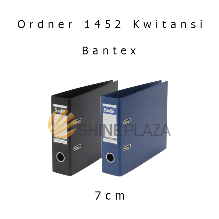 Ordner Ukuran Kwitansi Warna Biru Hitam 1452 Bantex Plastic Lever Arch File A5 7cm - Map Arsip Kerta