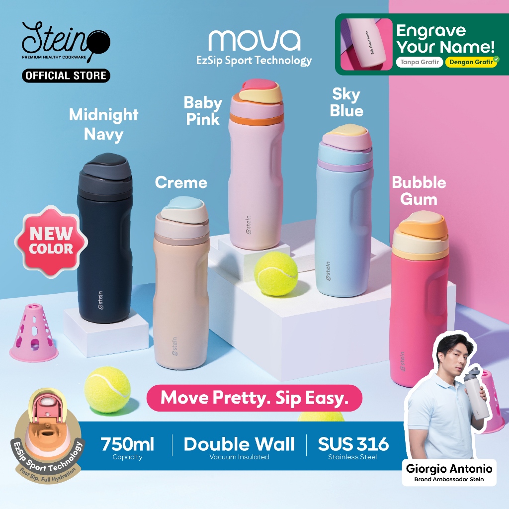 Stein Tumbler Mova 750ml - Botol Minum Stainless Tahan Panas/Dingin SUS 316