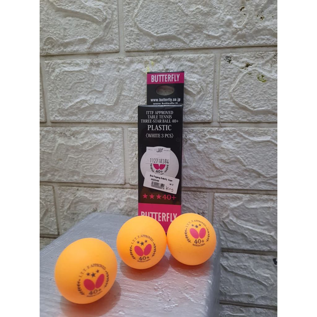 Bola PingPong Butterfly / Bola PingPong Super isi 3 Import