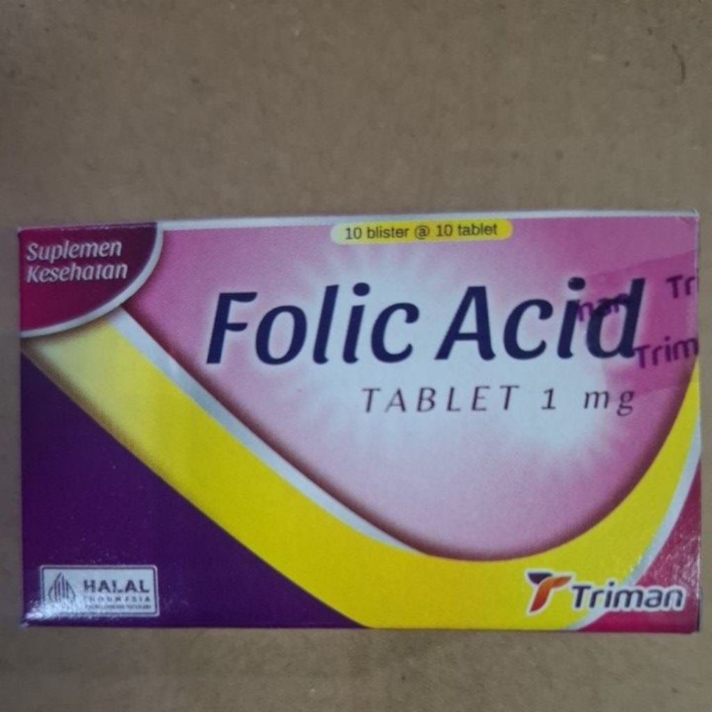 folic acid 1 mg box 100 tablet