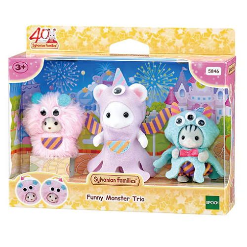 Mainan Koleksi Sylvanian Families Funny Monster Trio  - 40th Anniversary Limited products