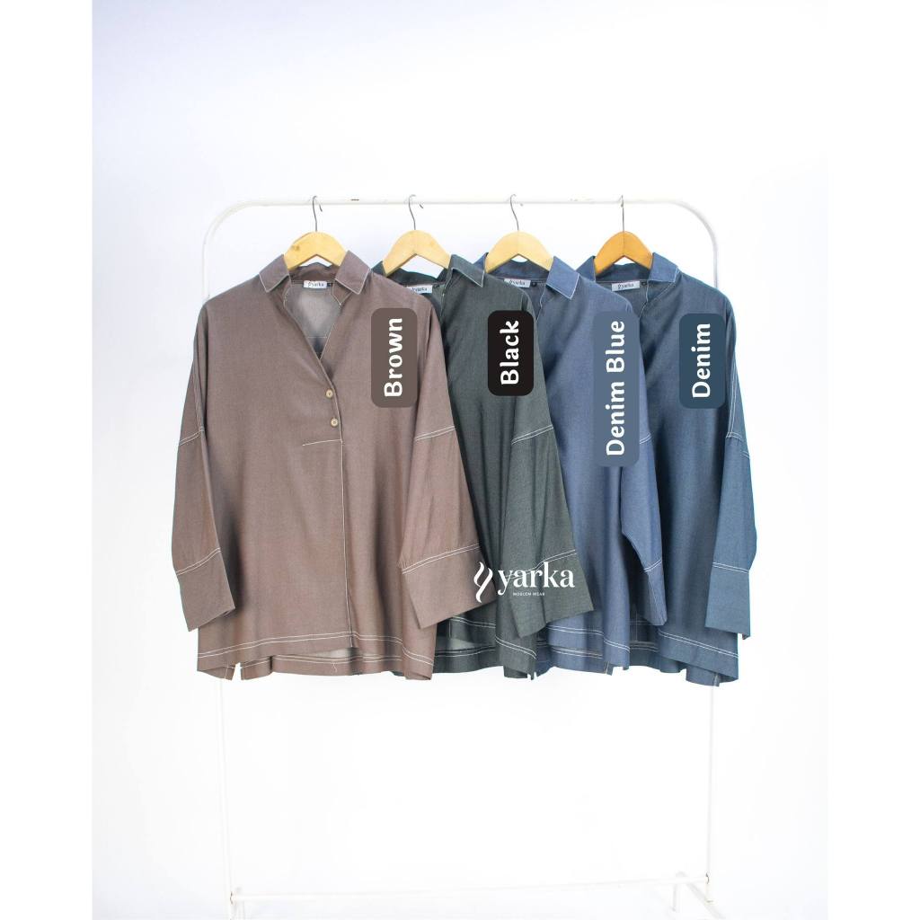 SAFIRA ONE SET COTTON DENIM YARKA INDONESIA