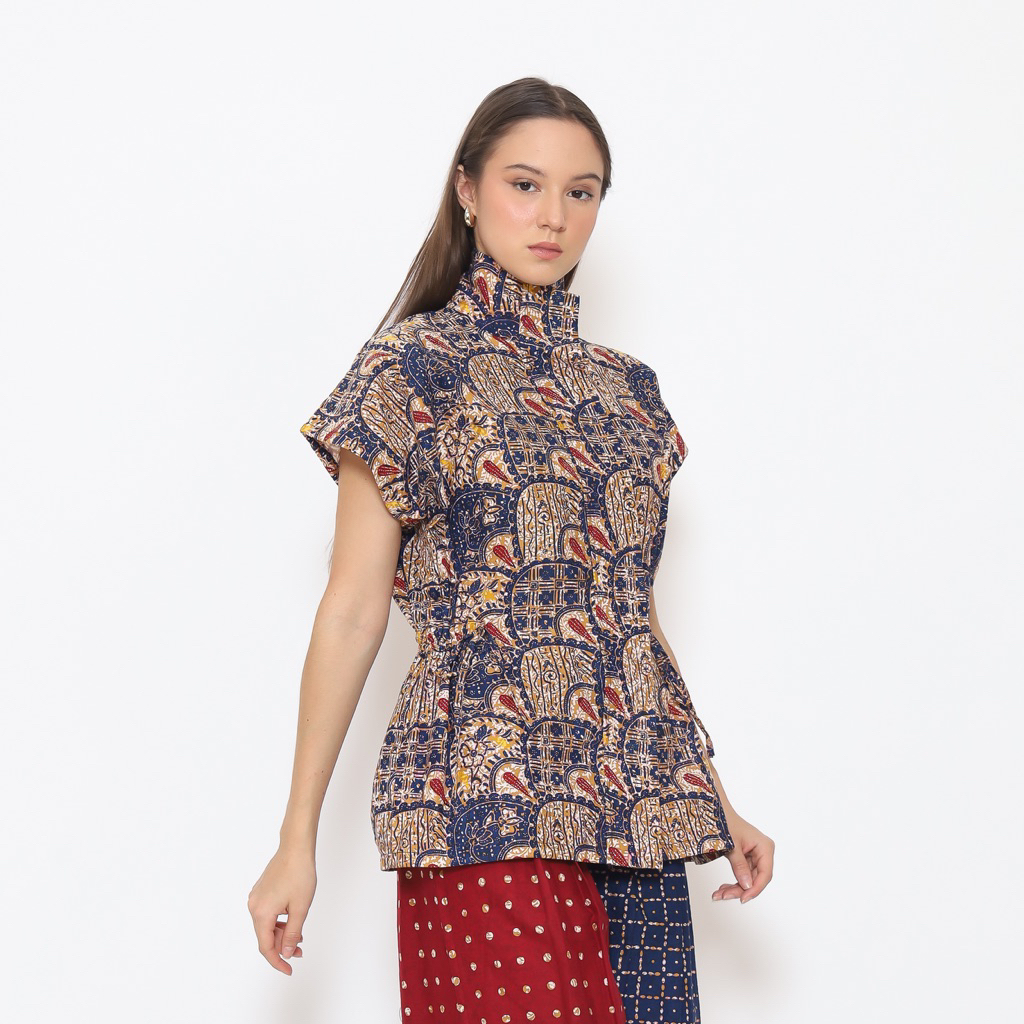 Atasan Batik Modern | Batik Tulis Premium | Blouse Widya - Almajiwa