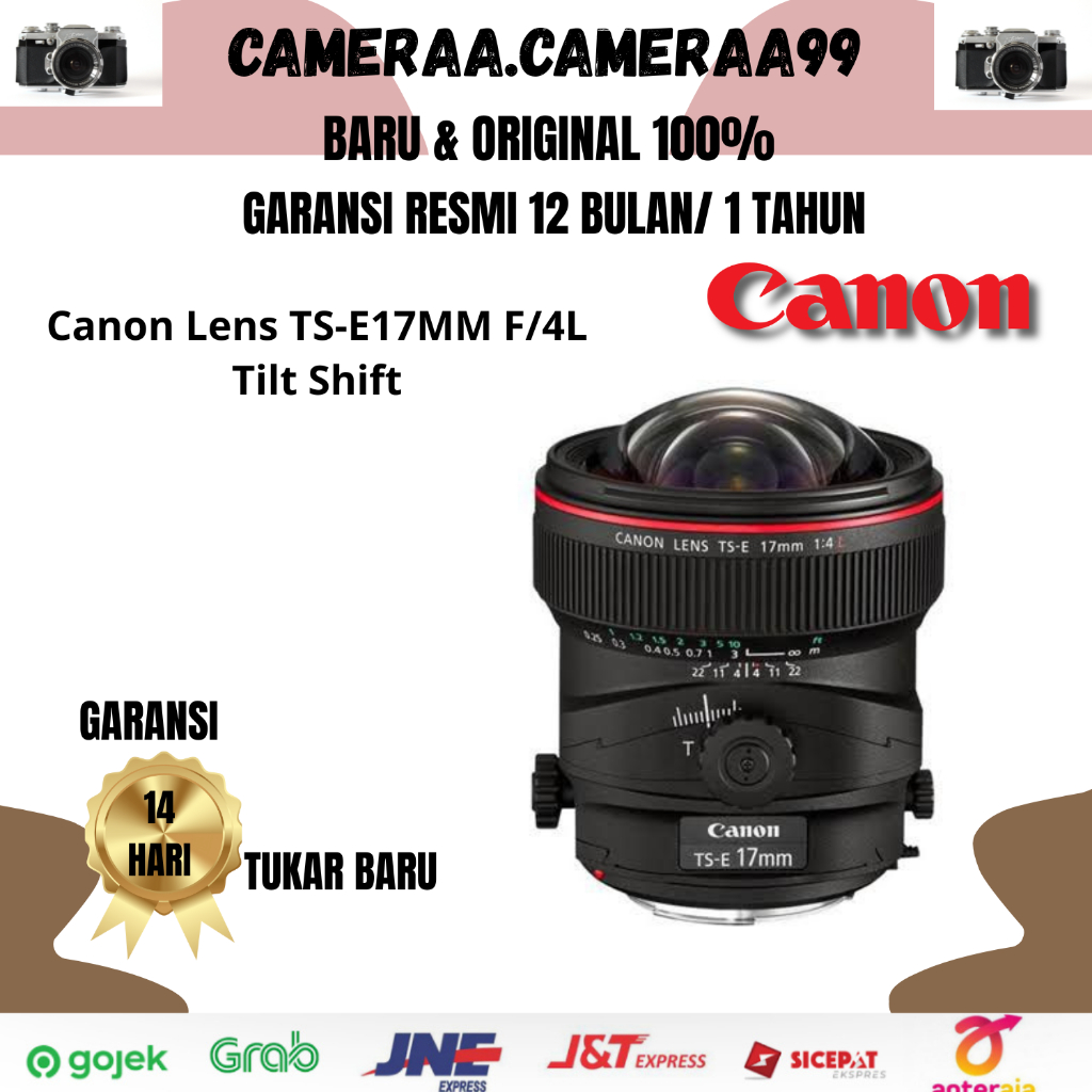 Canon TS-E 17mm f/4L – Lensa Ultra Wide Tilt-Shift Original Garansi Resmi 100%