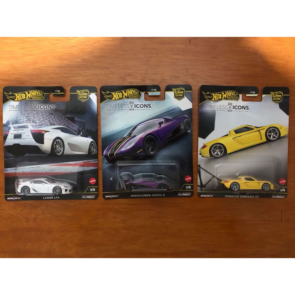 Hotwheels Premium Timeless Icons 2025 Terbaru R34 Ferrari F50 Lexus LFA