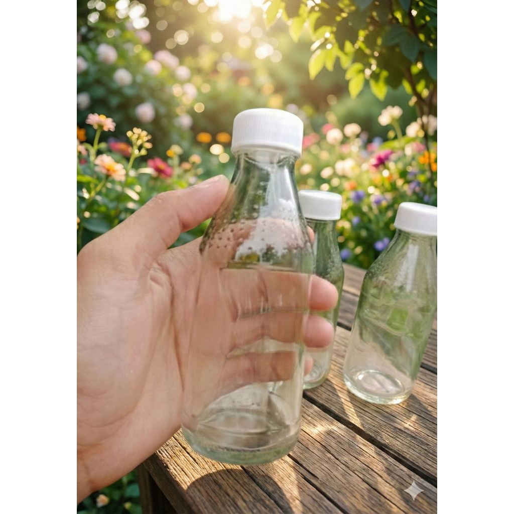 (ISI 10)Botol Jus 150ml, Botol Kemasan, Botol Kaca, Botol Jamu, Botol minuman