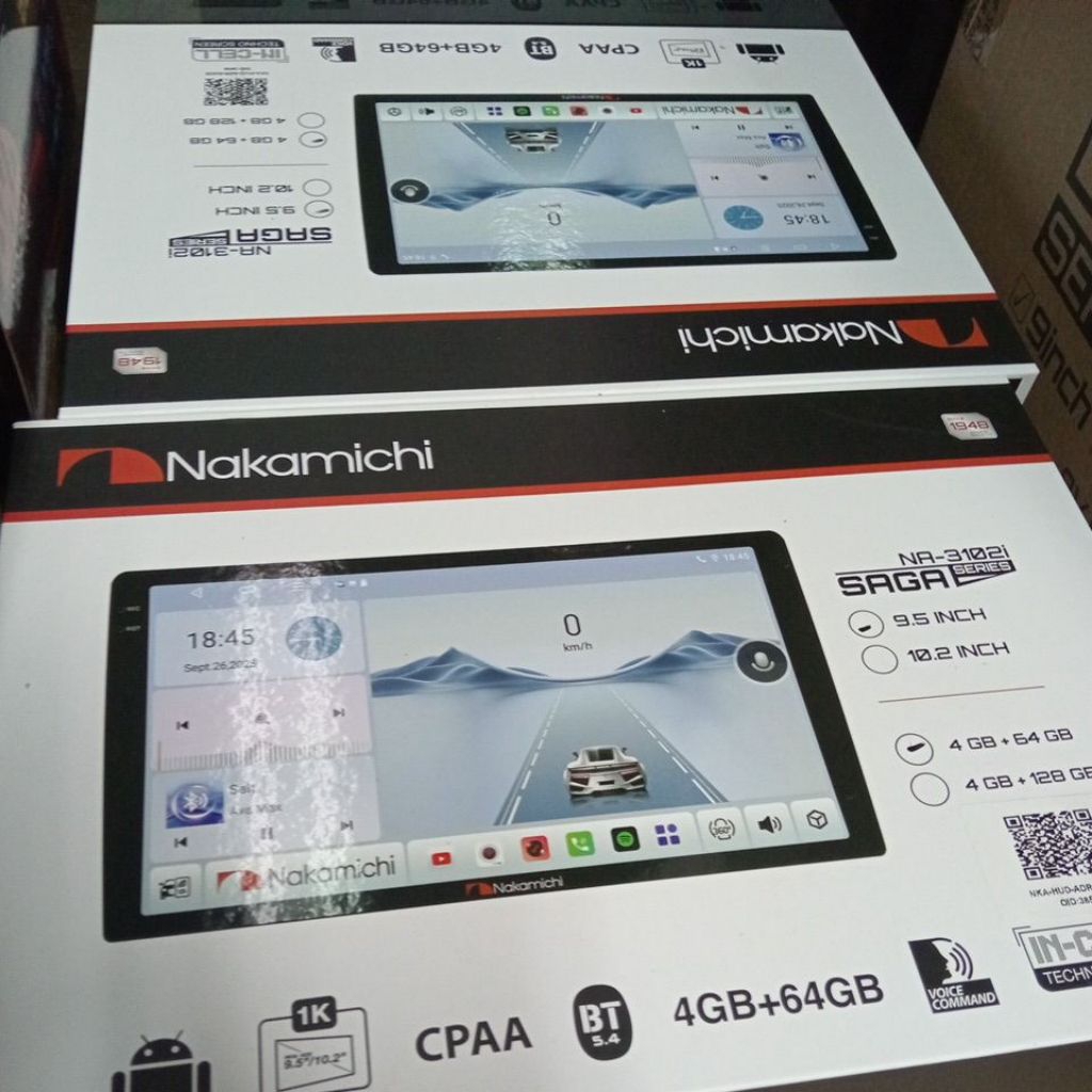 HEAD UNIT ANDROID NAKAMICHI SAGA  RAM 4/128 GB / HEAD UNIT NAKAMICHI SAGA  9 INCH 4/128 GB / NAKAMIC