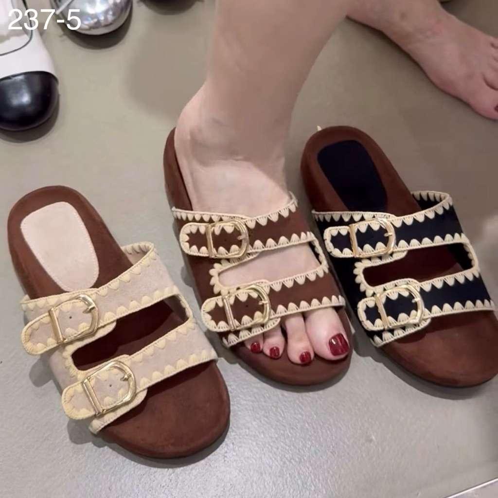 237-5 Sandal Guangzhou Flat Wanita Import