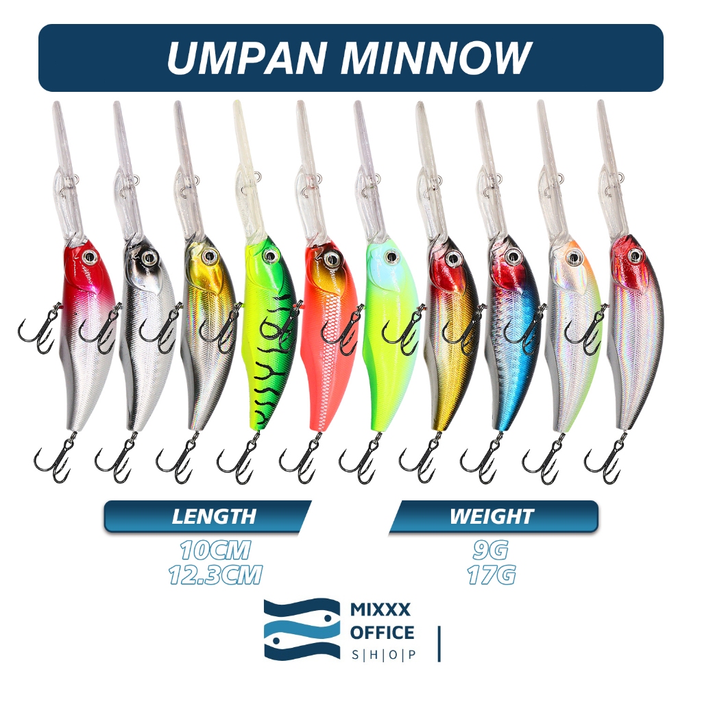 MIXXX - UMPAN MINNOW MATA 3D UMPAN PANCING