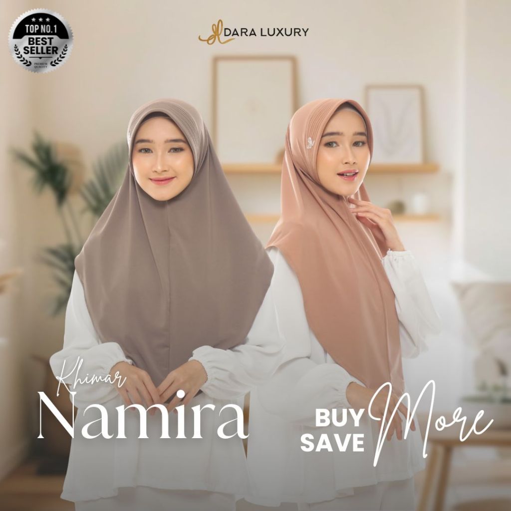 Dara Luxury | Namira New Colors | Hijab Khimar Jersey premium Jersey Premium
