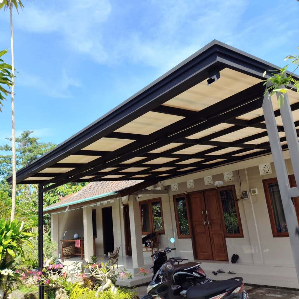 Kanopi Alderon Double Layer Besi Hollow