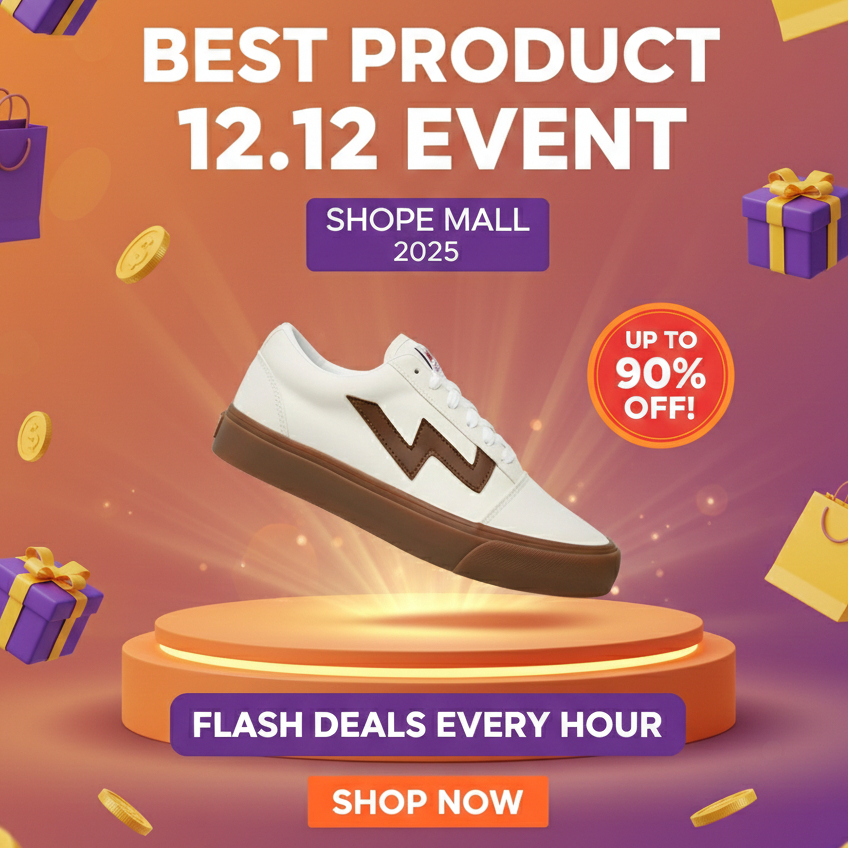 Wellplans - Sepatu Sneakers Pria Wanita Putih Tulang / OFF WHITE OG Unisex