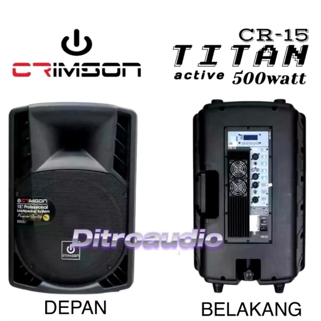 Speaker Aktif Crimson CR-15 Titan 15 Inch aktive speaker 15 inch