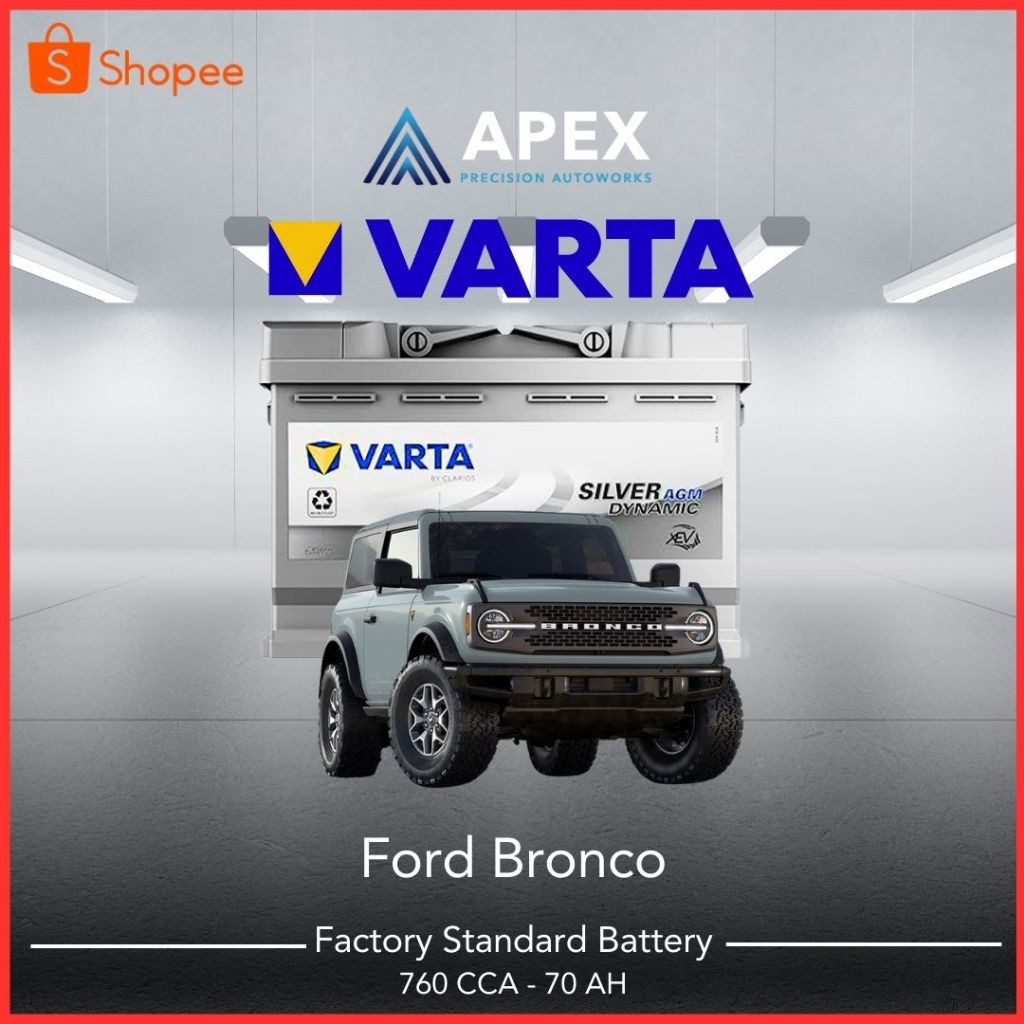 Aki VARTA SILVER DYNAMIC AGM FORD BRONCO